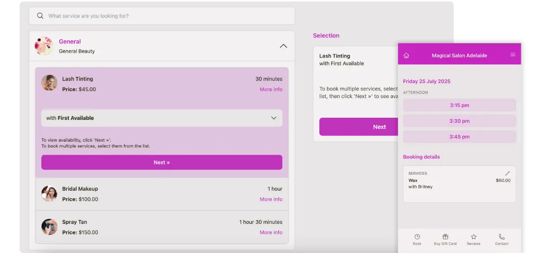 SMS and Email Reminders